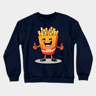 kawaii french fries T-Shirt cute potatofood Crewneck Sweatshirt